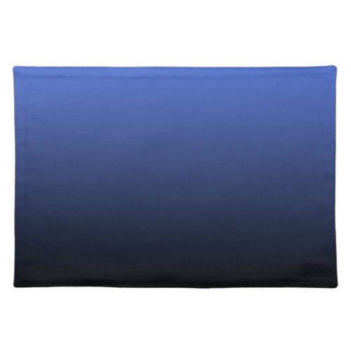 Royal Blue Black Ombre Cloth Placemat