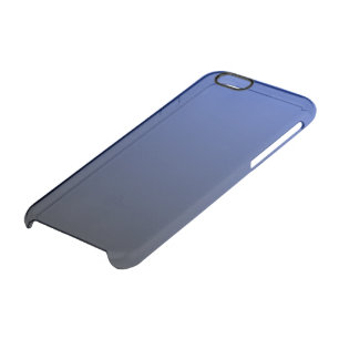 Royal Blue Black Ombre Clear iPhone 6/6S Case