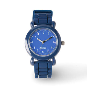 Royal Blue Boys Personalized Kids Watch 
