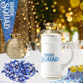 Royal Blue Bride Squad Beer Stein