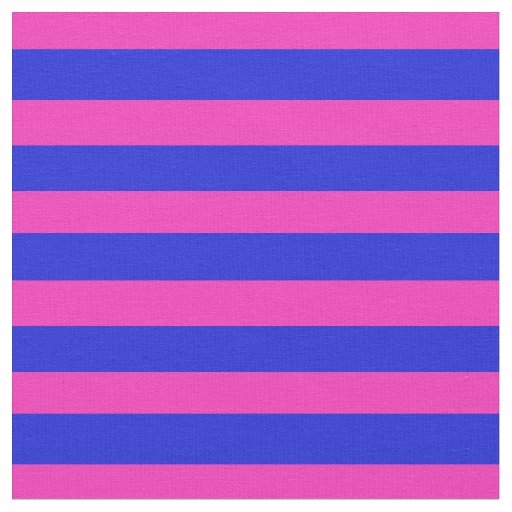 Royal blue, Bright pink stipe, stripes Fabric