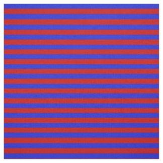 Royal blue, bright red stipe, stripes fabric