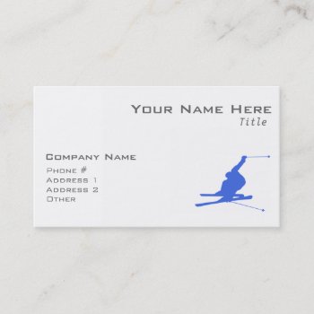 Royal Blue Business Card by ColorStock at Zazzle
