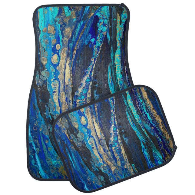 Royal blue car matts car floor mat (Set)