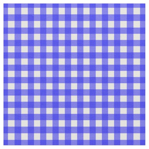 Royal Blue Checked Gingham for Home Canning Lids Fabric