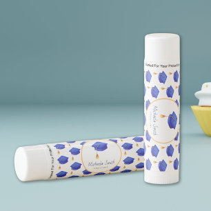 Royal Blue Class of Graduate Party Favor Lip Balm