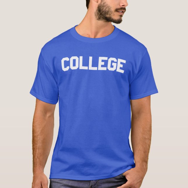 Royal Blue College T-Shirt (Front)