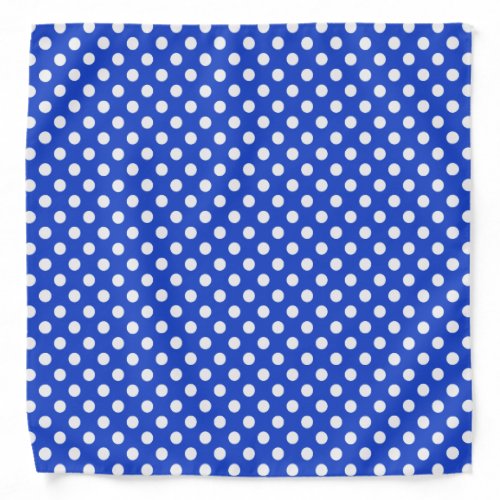 Royal Blue Combination Polka Dots by STaylor Bandana