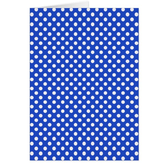 Royal Blue Combination Polka Dots by STaylor Cards (Front)