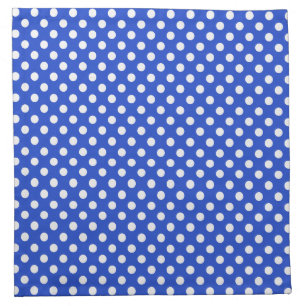 Royal Blue Combination Polka Dots by STaylor Napkin
