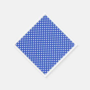Royal Blue Combination Polka Dots by STaylor Napkins