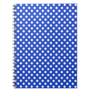 Royal Blue Combination Polka Dots by STaylor Notebook