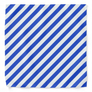 Royal Blue Combination Stripes Bandana