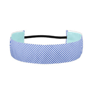 Royal Blue Combination Stripes by Shirley Taylor Athletic Headband