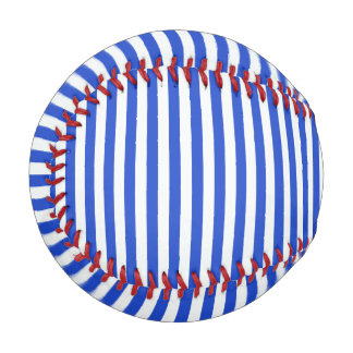 Royal Blue Combination Stripes by Shirley Taylor Baseball