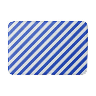 Royal Blue Combination Stripes by Shirley Taylor Bath Mat