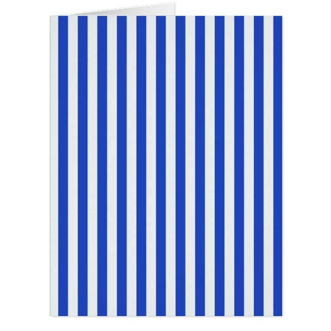 Royal Blue Combination Stripes by Shirley Taylor Cards (Front)
