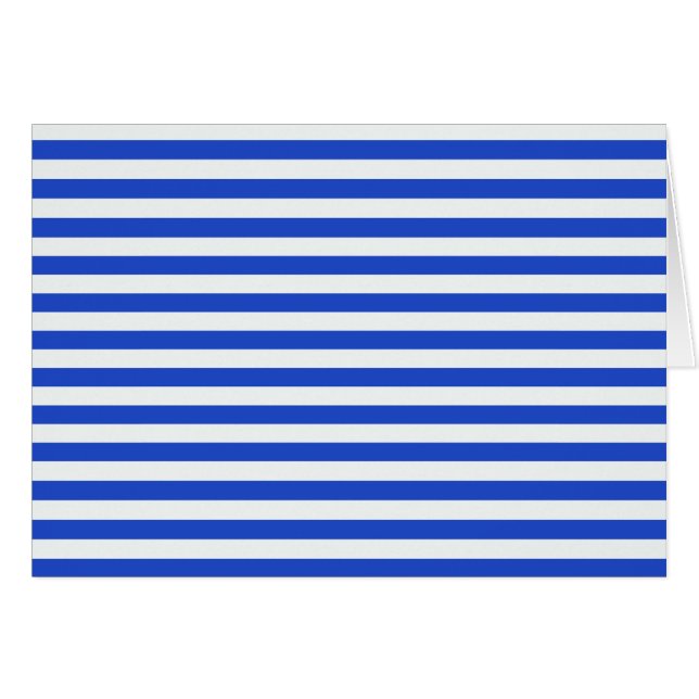 Royal Blue Combination Stripes by Shirley Taylor Cards (Front Horizontal)
