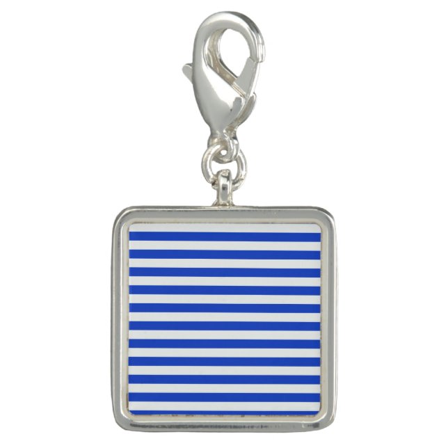 Royal Blue Combination Stripes by Shirley Taylor Charm (Front)