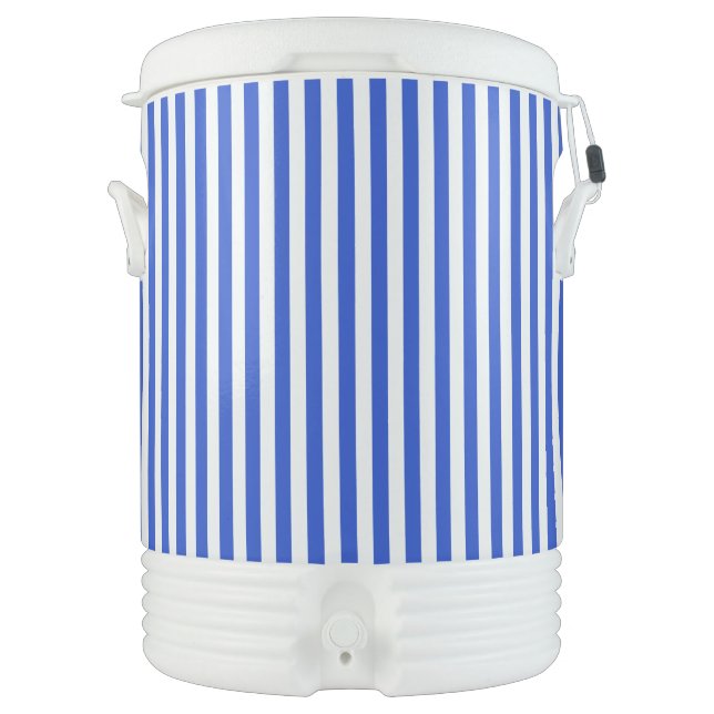 Royal Blue Combination Stripes by Shirley Taylor Cooler (Front)