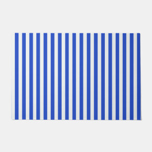 Royal Blue Combination Stripes by Shirley Taylor Doormat