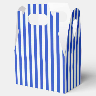 Royal Blue Combination Stripes by Shirley Taylor Favor Boxes