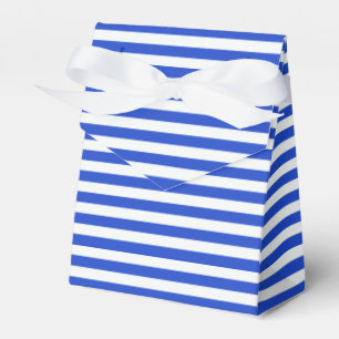 Royal Blue Combination Stripes by Shirley Taylor Favor Boxes
