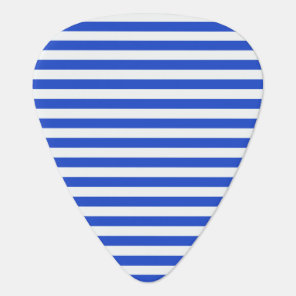Royal Blue Combination Stripes by Shirley Taylor Guitar Pick