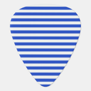 Royal Blue Combination Stripes by Shirley Taylor Guitar Pick