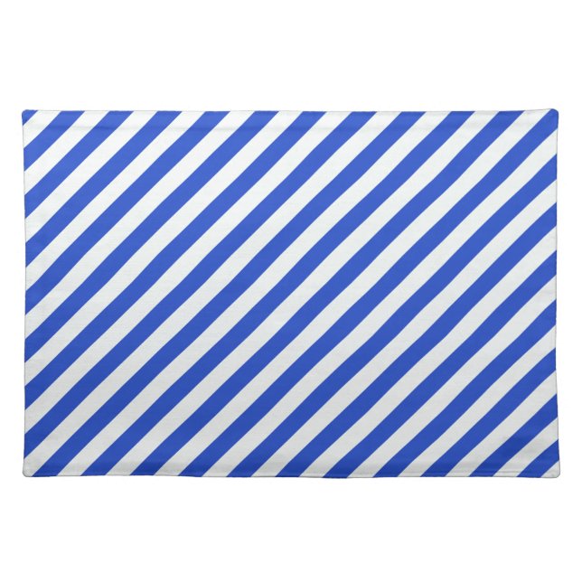 Royal Blue Combination Stripes by Shirley Taylor Placemat (Front)