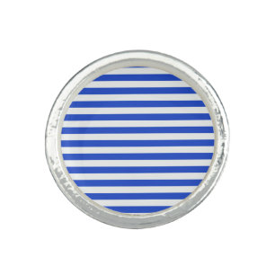 Royal Blue Combination Stripes by Shirley Taylor Ring