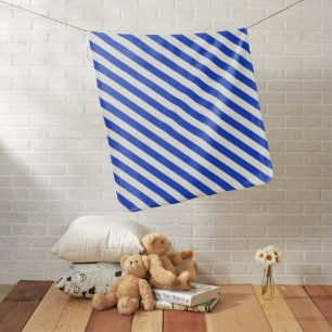 Royal Blue Combination Stripes by Shirley Taylor Stroller Blanket