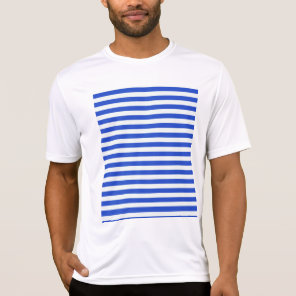 Royal Blue Combination Stripes by Shirley Taylor T-Shirt