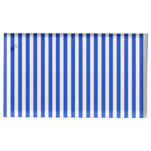 Royal Blue Combination Stripes by Shirley Taylor Table Number Holder