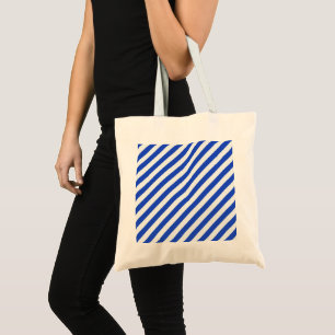 Royal Blue Combination Stripes by Shirley Taylor  Tote Bag