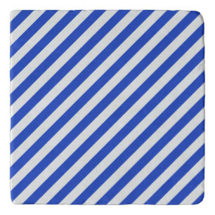 Royal Blue Combination Stripes by Shirley Taylor Trivet