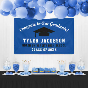 Royal Blue Congrats to Our Graduate Banner