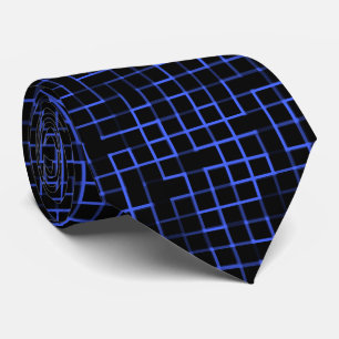 Royal Blue - Cool Casual Irregular Pattern Neck Tie