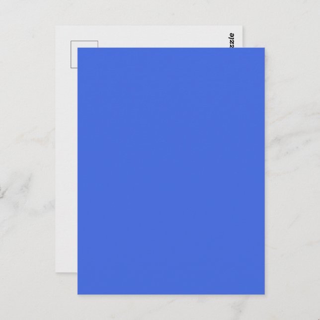 Royal Blue Customizable Postcard (Front/Back)