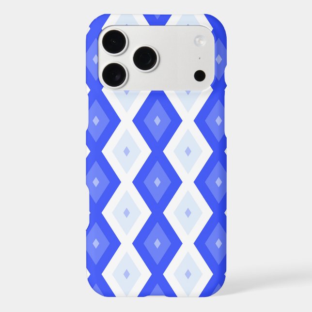 Royal blue diamond pattern Case-Mate iPhone case (Back)