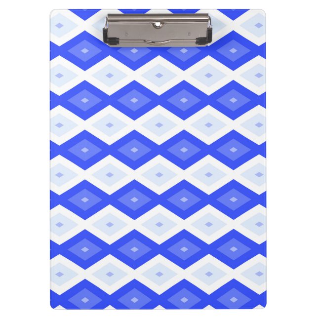 Royal blue diamond pattern clipboard (Front)