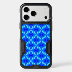 Royal Blue Diamond Pattern iPhone 17 Pro Max Case