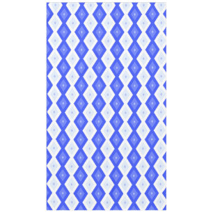 Royal blue diamond pattern tablecloth