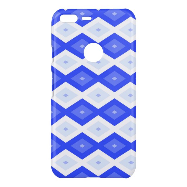 Royal blue diamond pattern uncommon google pixel XL case (Back)