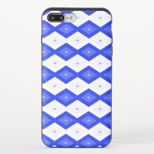 Royal blue diamond pattern iPhone 8/7 plus slider case