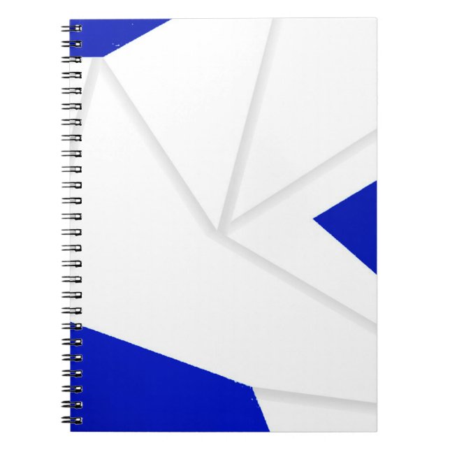 ROYAL BLUE DOVE ORIGAMI FEATHER NOTEBOOK (Front)