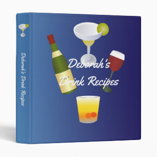 Royal Blue Drink Recipe 3 Ring Binder