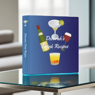 Royal Blue Drink Recipe 3 Ring Binder