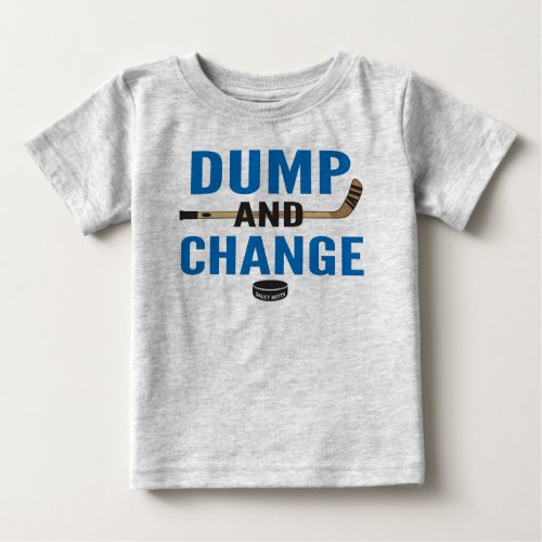 Royal Blue Dump and Change Hockey Baby Baby T_Shirt