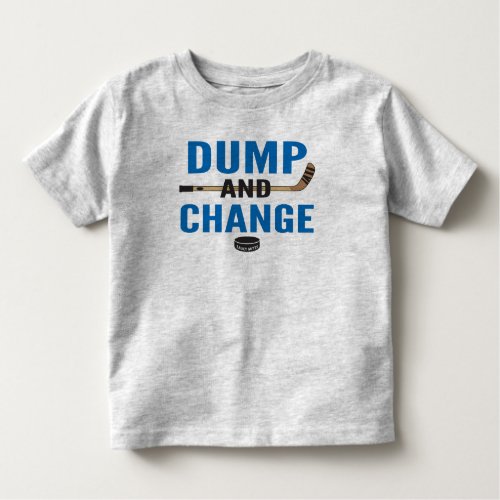 Royal Blue Dump and Change Hockey Toddler T_shirt